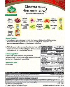 Mehran Qeema Kheema Masala - A Rich Blend of Spices (50 Grams Box)