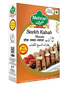 Mehran Seekh Kabab Masala (50g) - Imported Best Quality Spice Blend