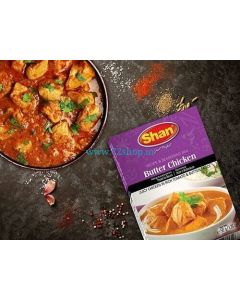 Shan Butter Chicken Masala Imported Spice Mix 50 Grams - Genuine Authentic Taste