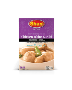 Shan Chicken White Karahi Kadai Imported Masala - Spice Mix (40gm) Genuine Authentic Taste