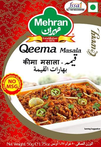 Mehran Qeema Kheema Masala - A Rich Blend of Spices (50 Grams Box)