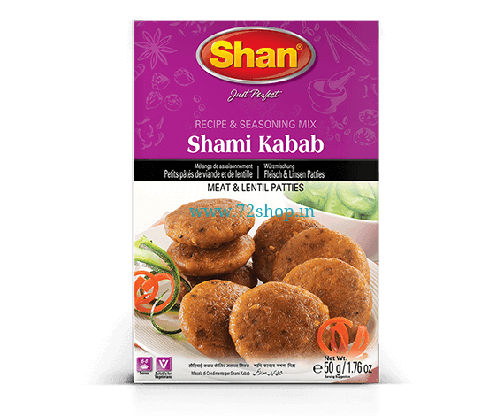 Original Shan Shami Kabab Patties Imported Spice Mix (50gm) Genuine Authentic Taste ISO 9001:2008