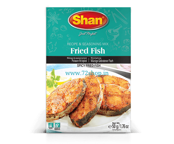 Shan Fish Fry Imported Masala Spice Mix 50 Grams - Genuine Authentic Taste for Your Seafood