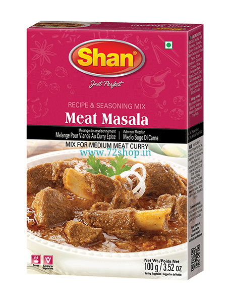 Shan Meat Masala Curry Imported Spice Mix (100gm) - Authentic Taste!