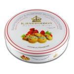 K Harrodson Raspberry & Almond Butter Cookies Tin, 338g