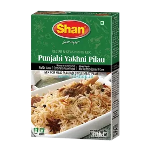 Shan Original Punjabi Yakhni Pulao Pilau Imported Spice mix Masala (50gm) - Authentic Taste for Your Kitchen