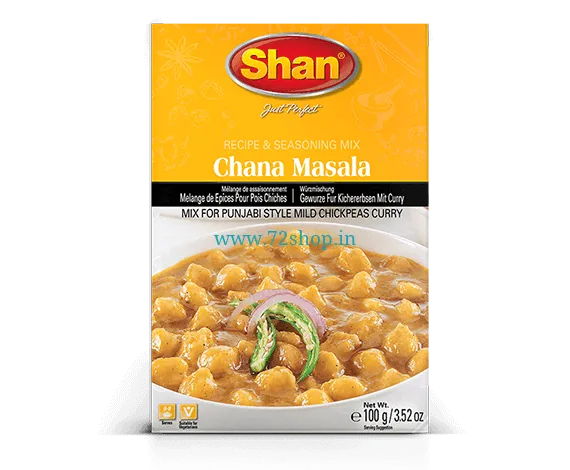 Shan Chana Masala Spice Mix Imported Masala (100gm) Original Genuine Authentic Taste Chickpeas Best Quality Shan Chana Masala Spice Mix Imported Masala (100gm) Original Genuine Authentic Taste Chickpeas Best Quality