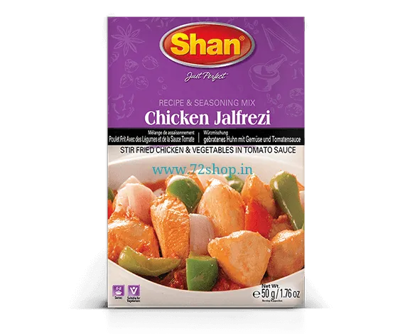 Shan Chicken Jalfrezi Imported Masala Spice Mix Original (50gm) Genuine Authentic Taste Shan Chicken Jalfrezi Imported Masala Spice Mix Original (50gm) Genuine Authentic Taste