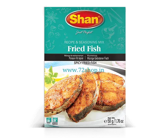 Shan Fish Fry Imported Masala Spice Mix 50 Grams - Genuine Authentic Taste for Your Seafood Shan Fish Fry Imported Masala Spice Mix 50 Grams - Genuine Authentic Taste for Your Seafood
