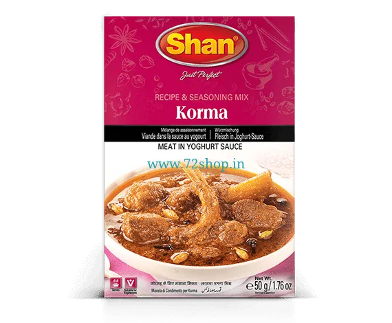 Shan Korma Masala Imported Original Spice Mix Masala Curry (50gm) for Authentic Korma Taste Shan Korma Masala Imported Original Spice Mix Masala Curry (50gm) for Authentic Korma Taste