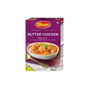 Shan Butter Chicken Masala Imported Spice Mix 50 Grams - Genuine Authentic Taste