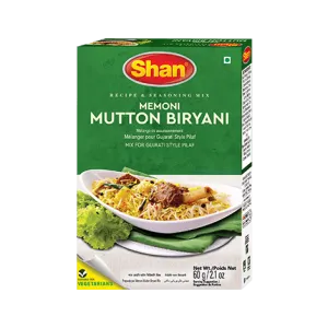 Shan Memoni Mutton Biryani Imported Masala Spice Mix (60gm) Genuine Authentic Taste ISO 9001:2008